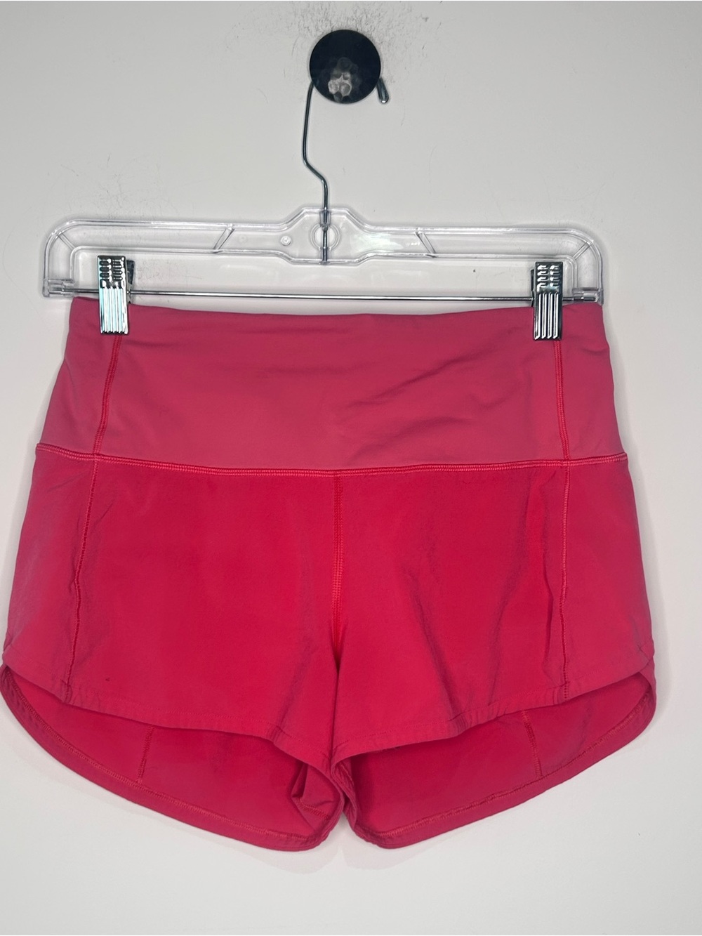 Lululemon Run Times Shorts 4” Pink Coral Built-In Liner Size 4